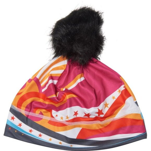 NWT Krimson Klover Hat BEANIE Dream On Apres Ski Removable Faux Fur Pom Multi - Picture 9 of 12